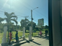 View from tour van