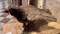 Sparrow sculpture
